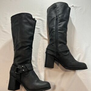Mojo Moxy Black Heeled Boots